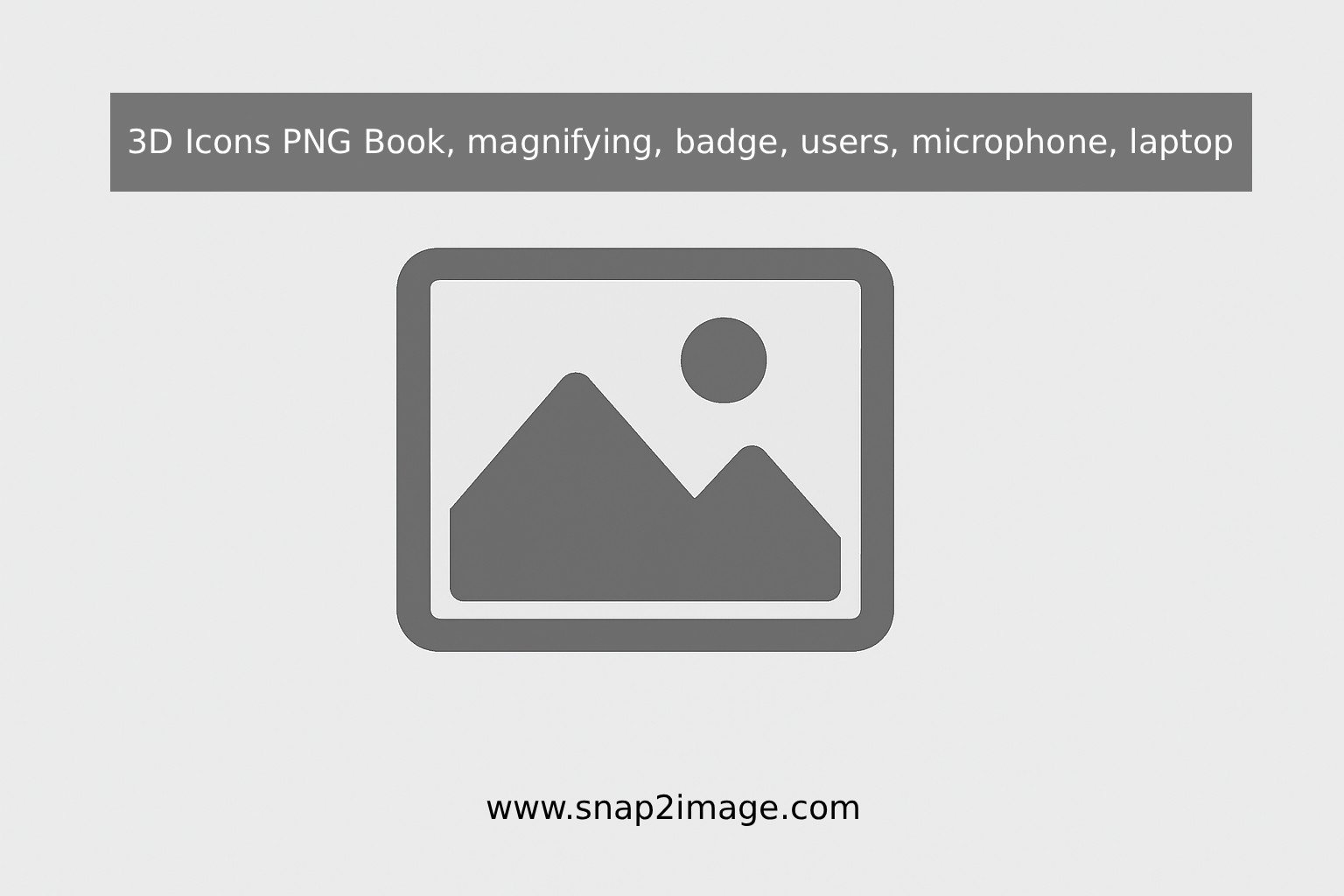3D Icons PNG Book, magnifying, badge, users, microphone, laptop