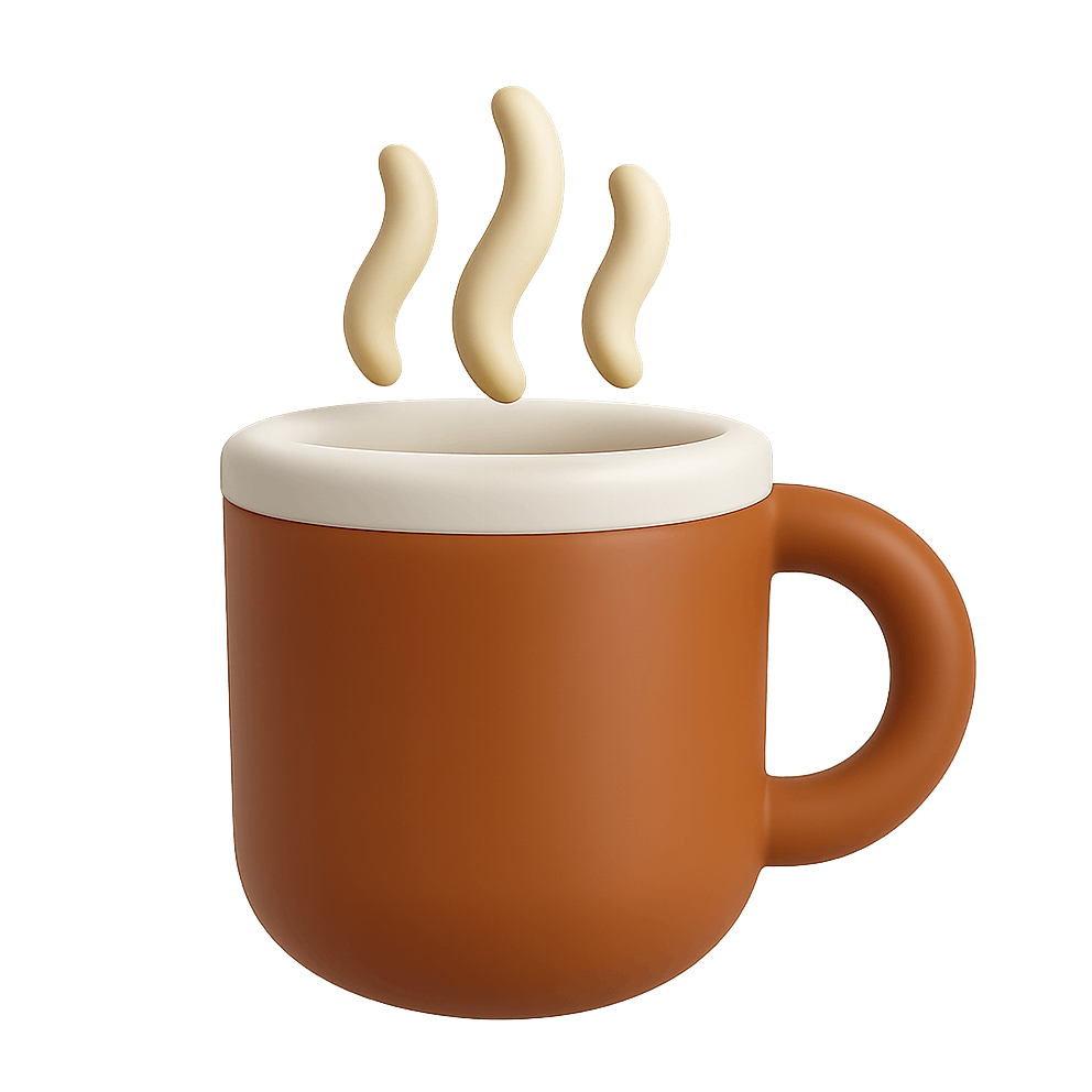 3D Hot Coffee Mug Icon Steam