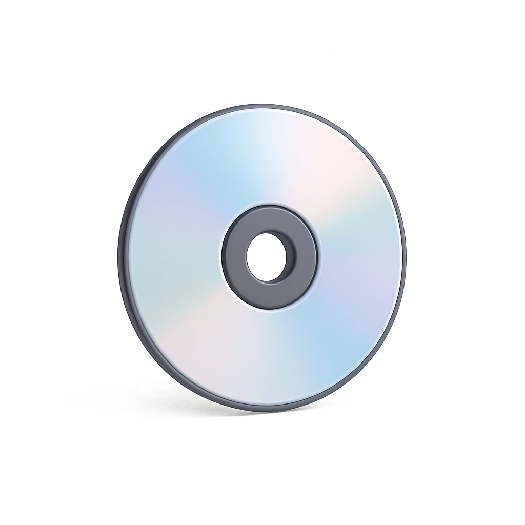 3D Iridescent CD or DVD Disc