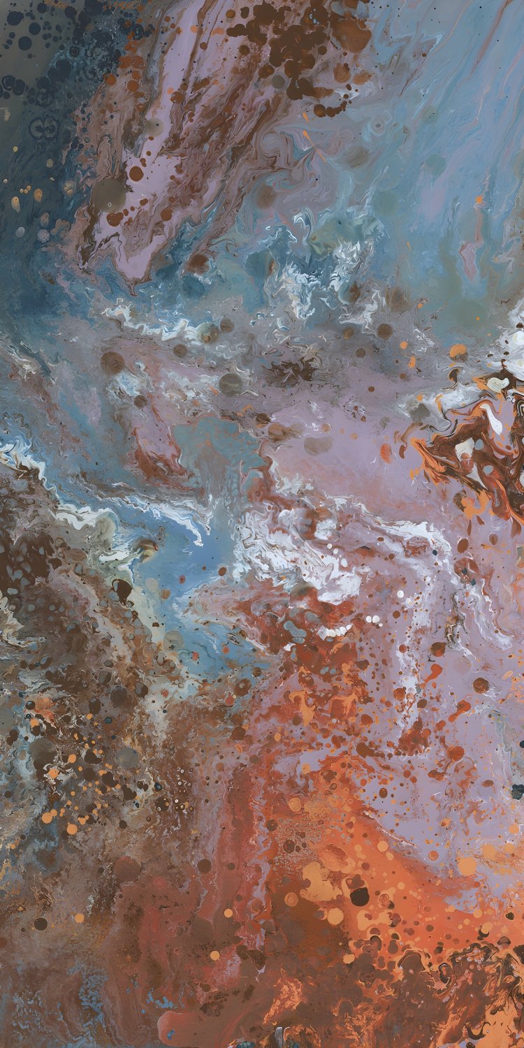 Abstract Fluid Art Paint Splatter Texture