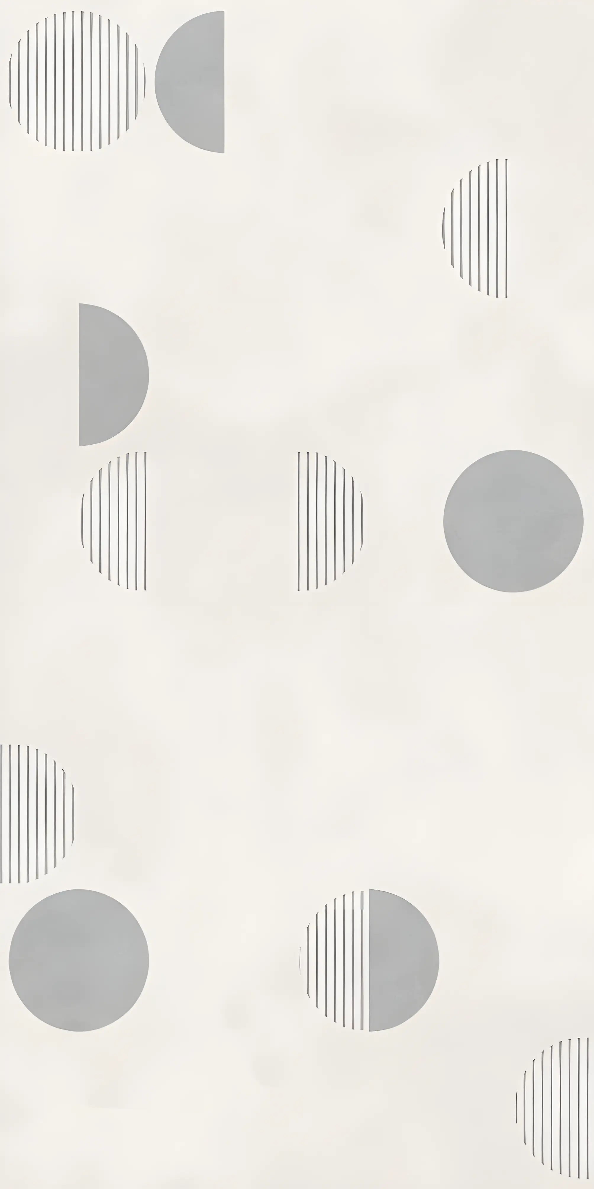 Abstract Geometric Pattern Featuring Minimalistic Circles and Lines On Light Background