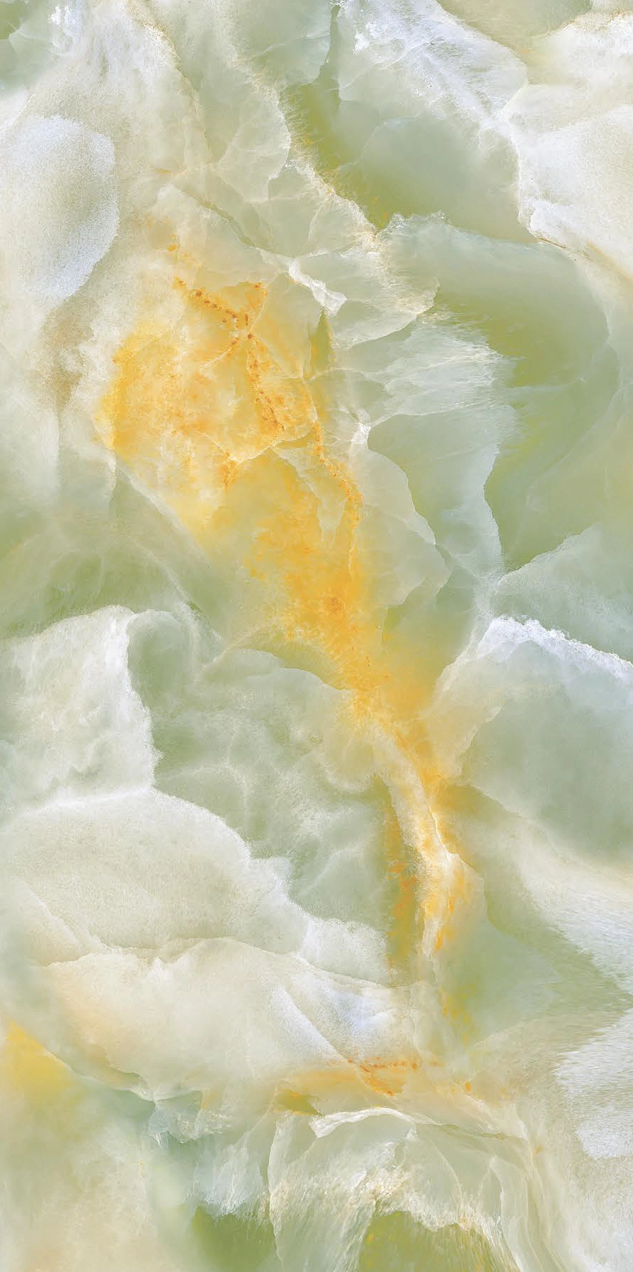 Abstract Marble Texture with Vibrant Yellow and Light Green Hues