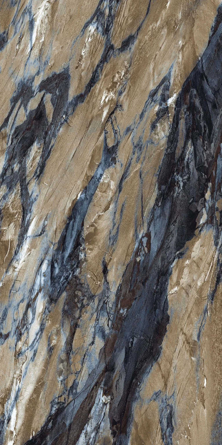 Abstract Pattern in Earth Tones Featuring Textures and Marble-Like Swirls