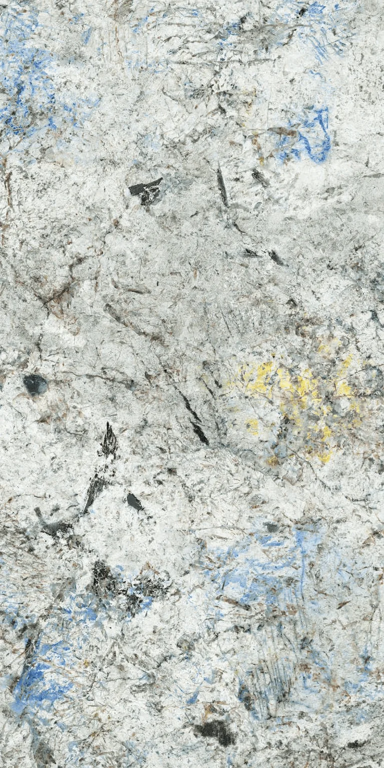 Abstract Textured Background Featuring Blue, Yellow, and Gray Tones on Grunge Surface
