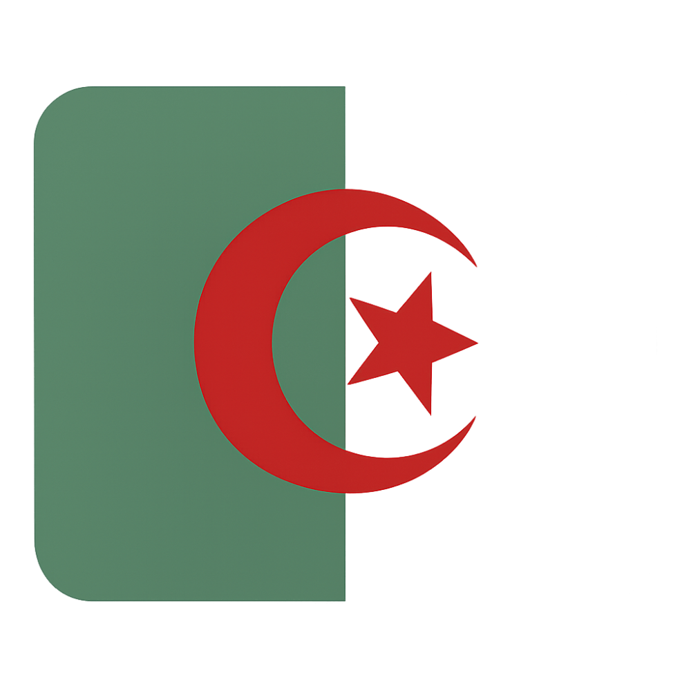 Algeria Flag Icon Transparent Background Rounded Square