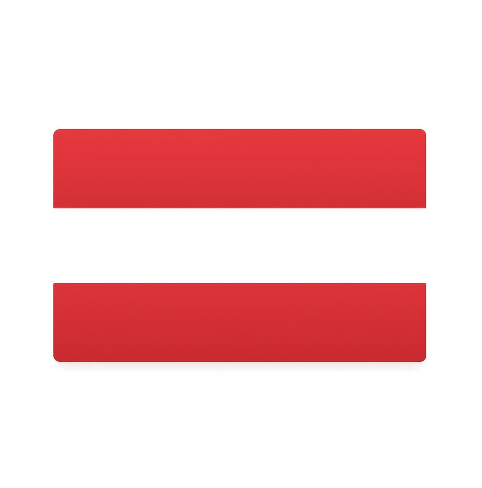 Austrian Flag Emoji Icon Transparent Background