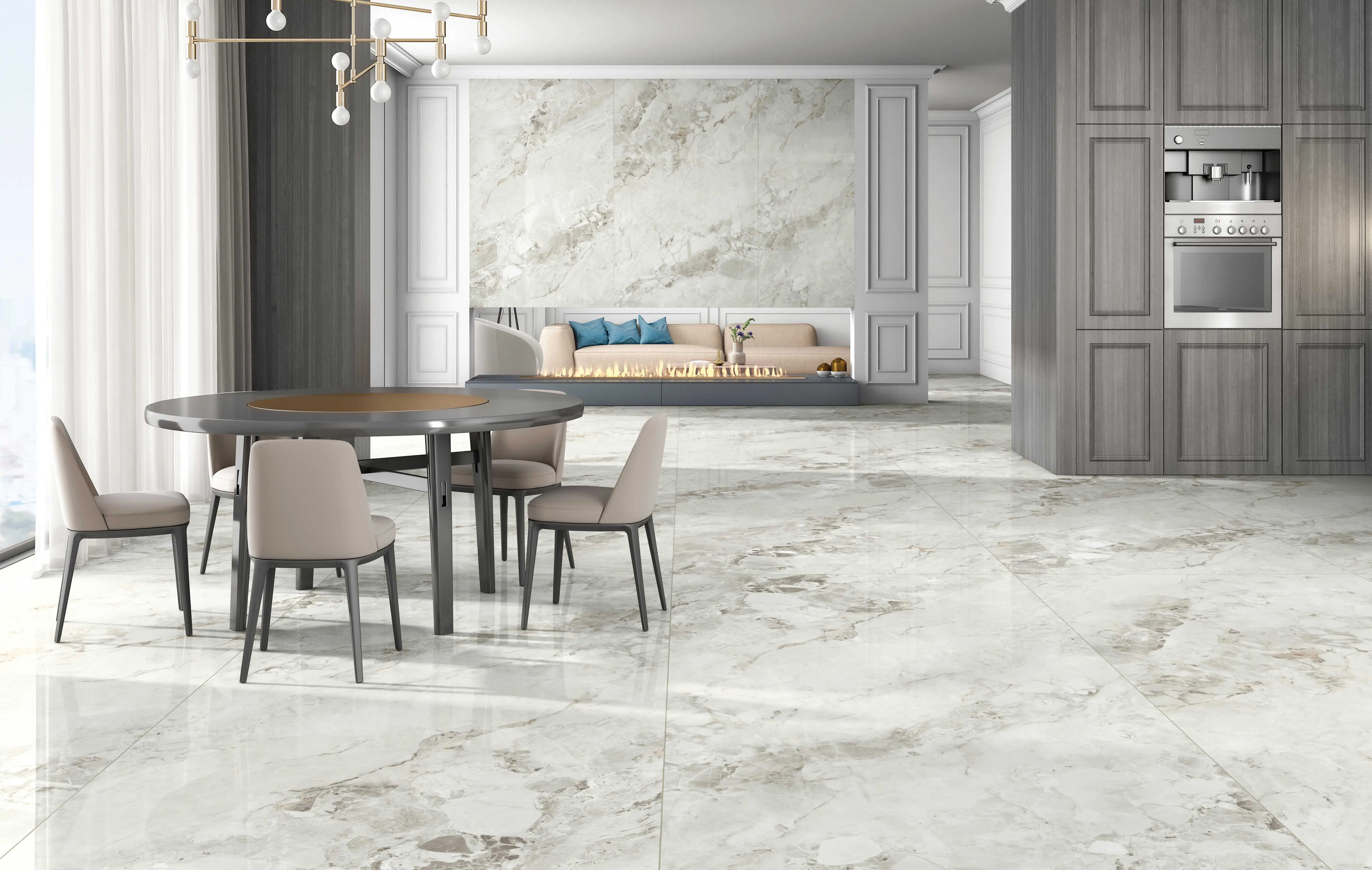 Baldocer Pienza Marble Effect Tiles Preview