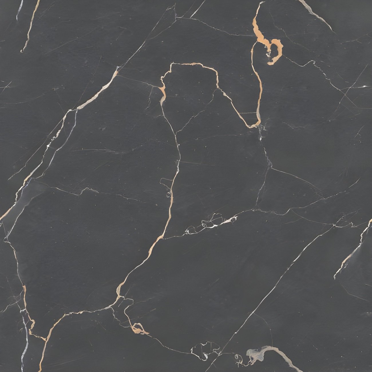 Black Marble Texture White Gold Veins