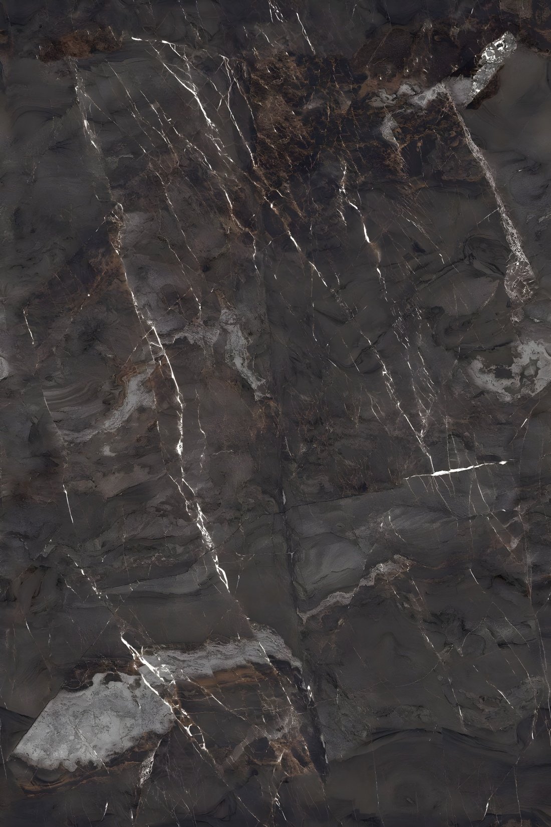 Black Marble Texture with White Veins