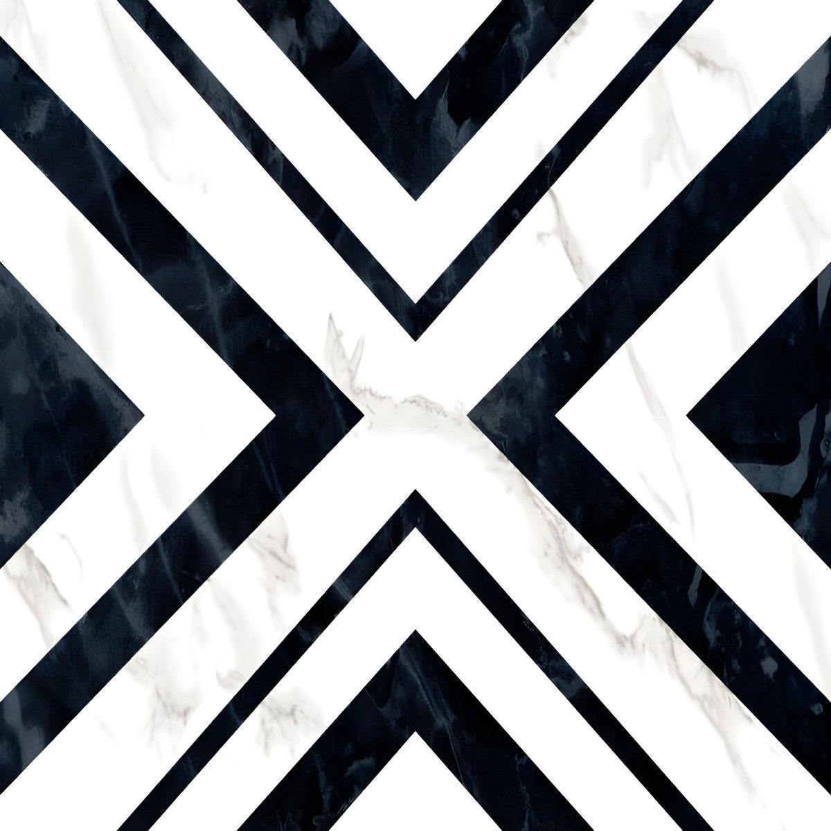 Bold Black and White Marble Stripe Pattern