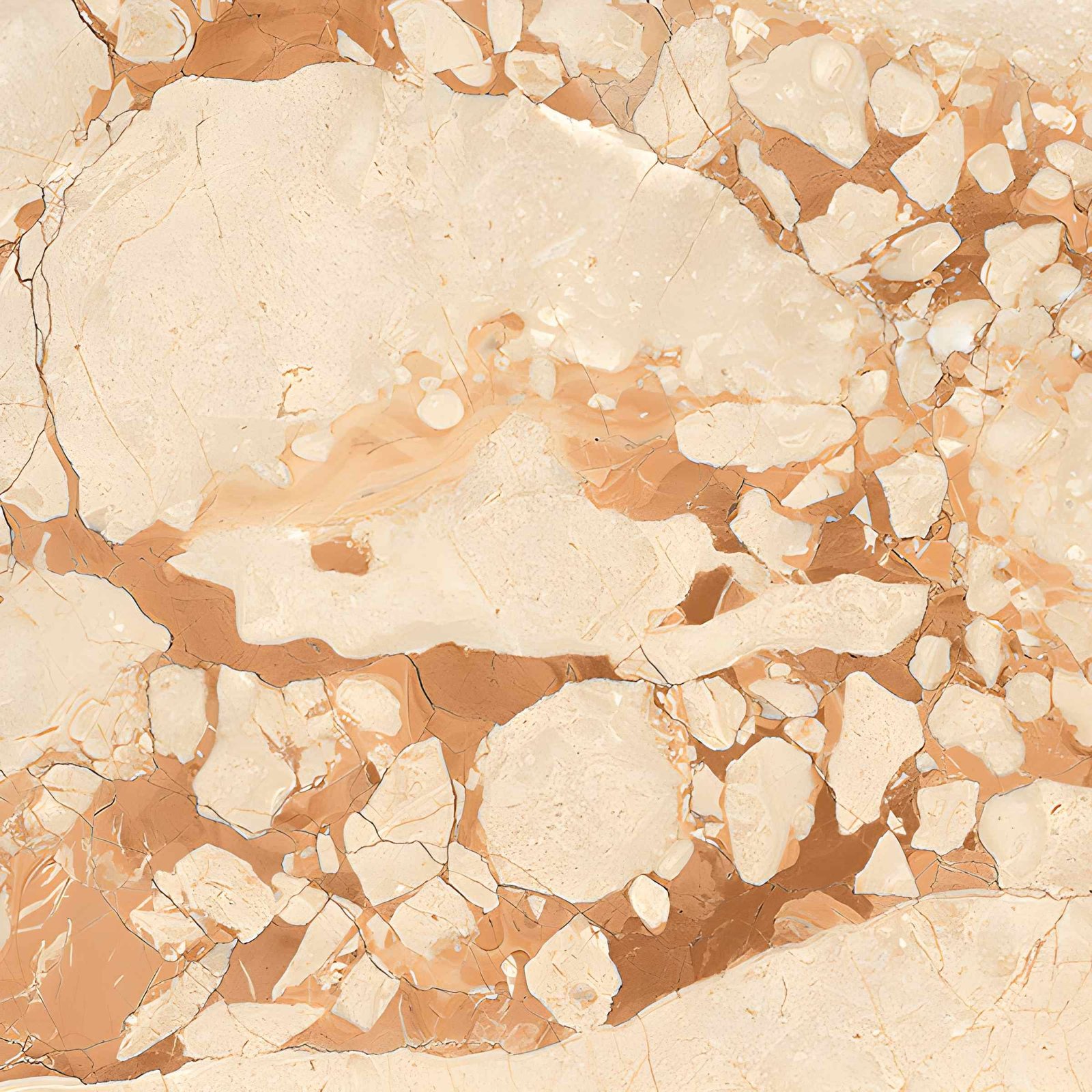 Brecciated Peach and Rust Marble Texture