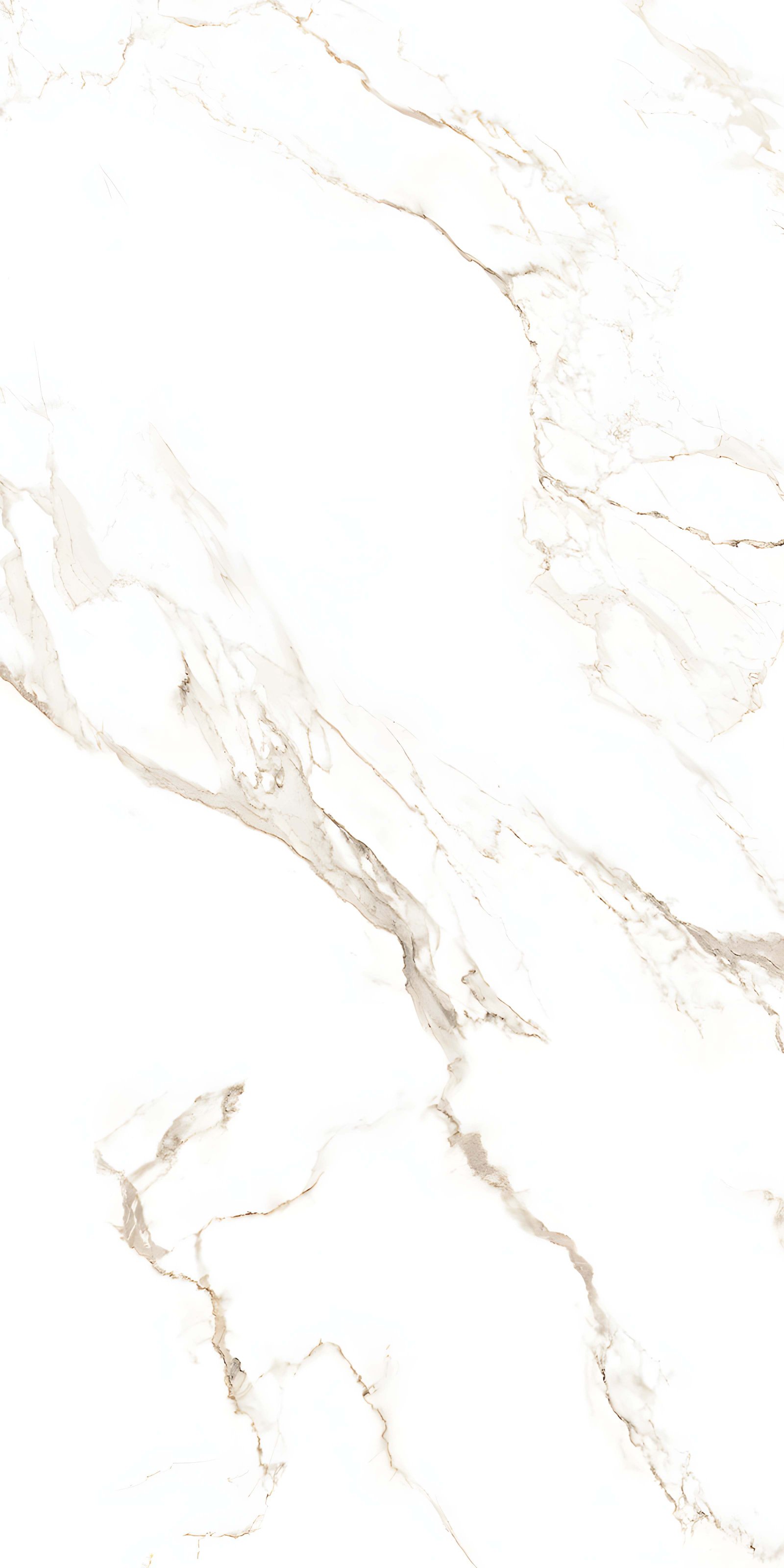 Bright White Marble Faint Gold Veining Slab