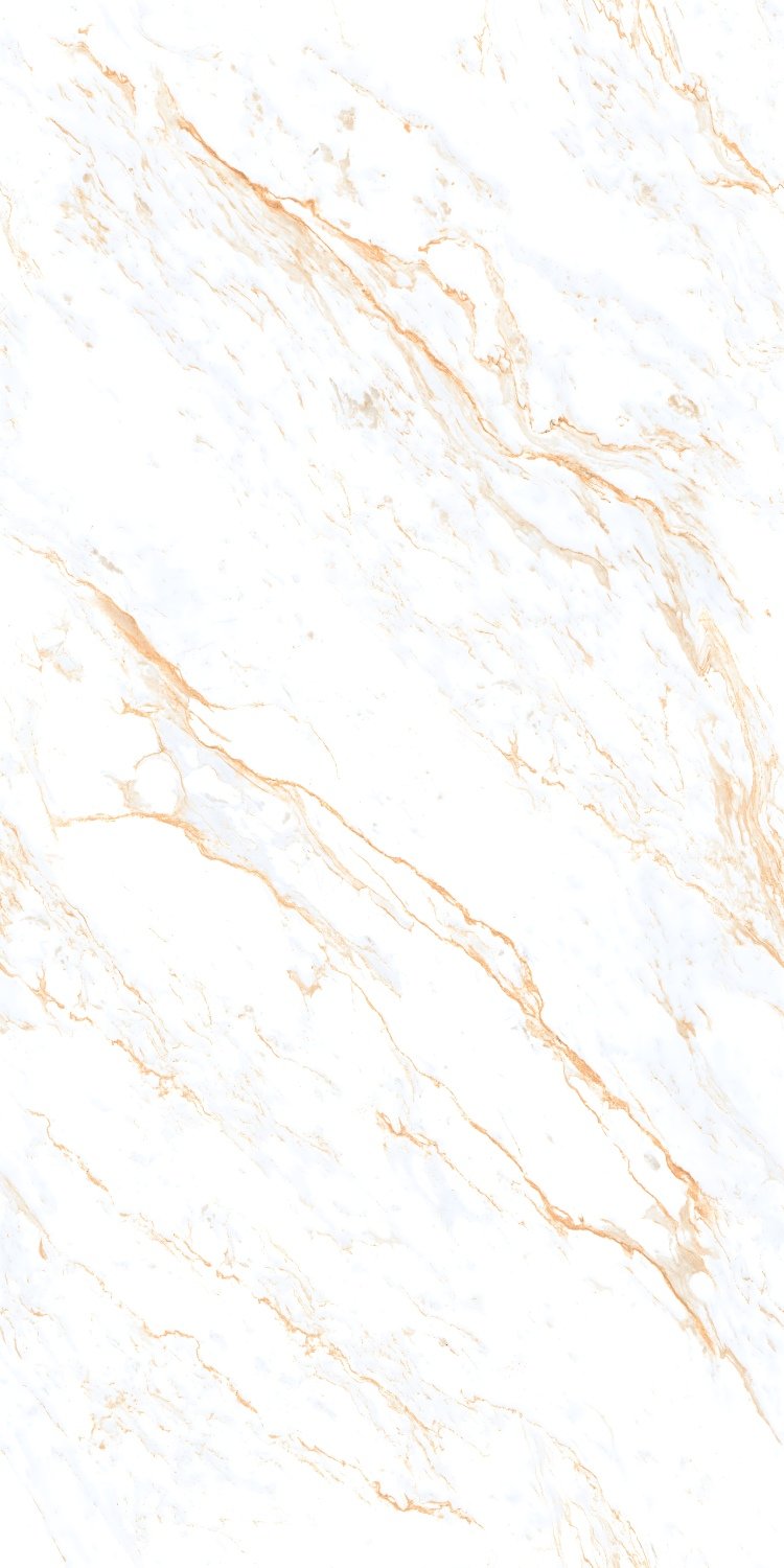 Bright White Marble Tile Copper Veining