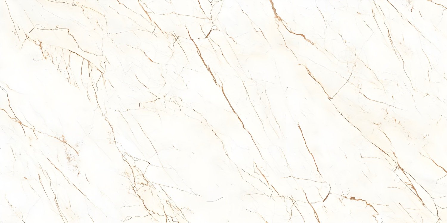 Bright White Marble with Golden Veining