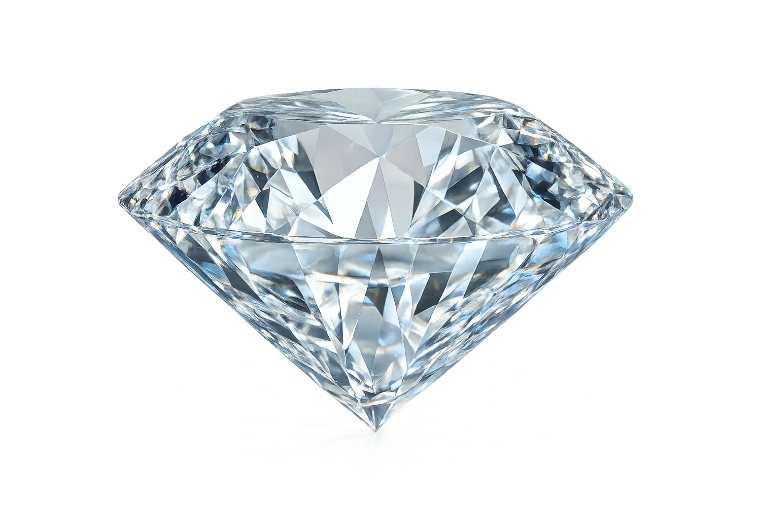 Brilliant Diamond Gemstone Sparkling Under Black Background with Precise Cut and Luxurious Clarity