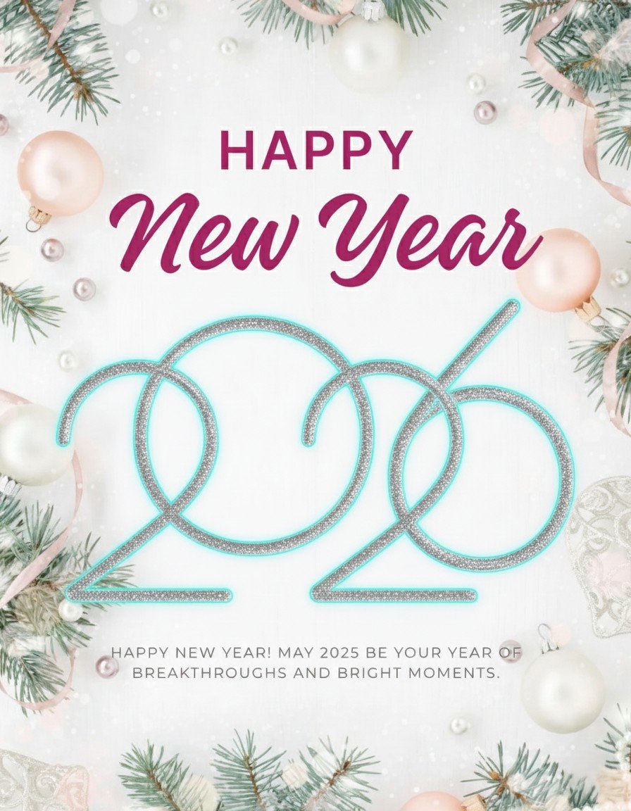 Colorful Happy New Year 2026 Image