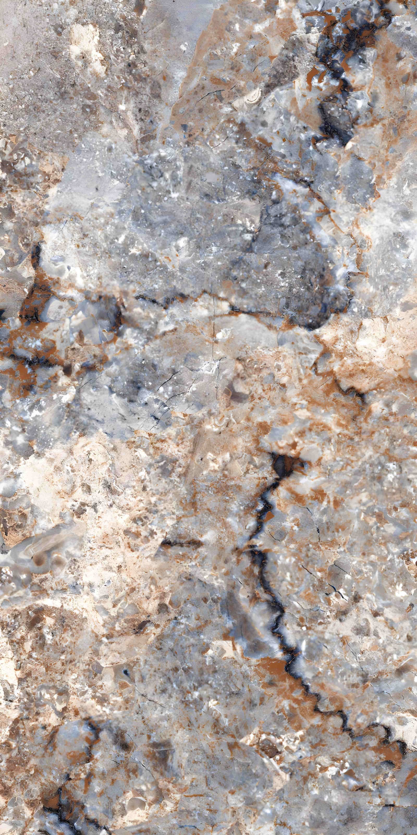 Conglomerate Grey and Brown Marble Texture
