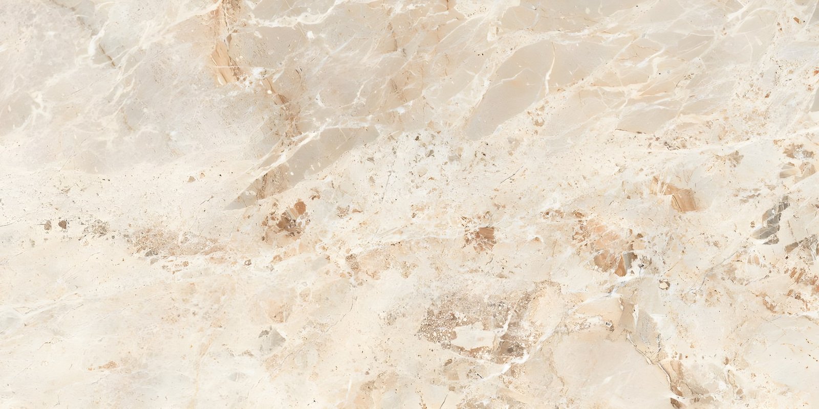 Cream Marble with Gold Brown Patches