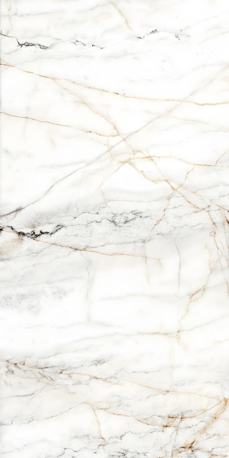 Crisp White Marble Thin Gold Veining