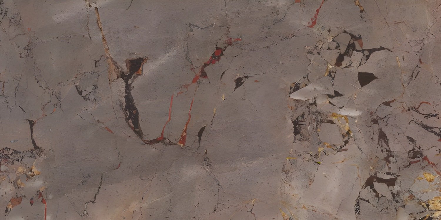 Dark Breccia Marble Red Black Veins