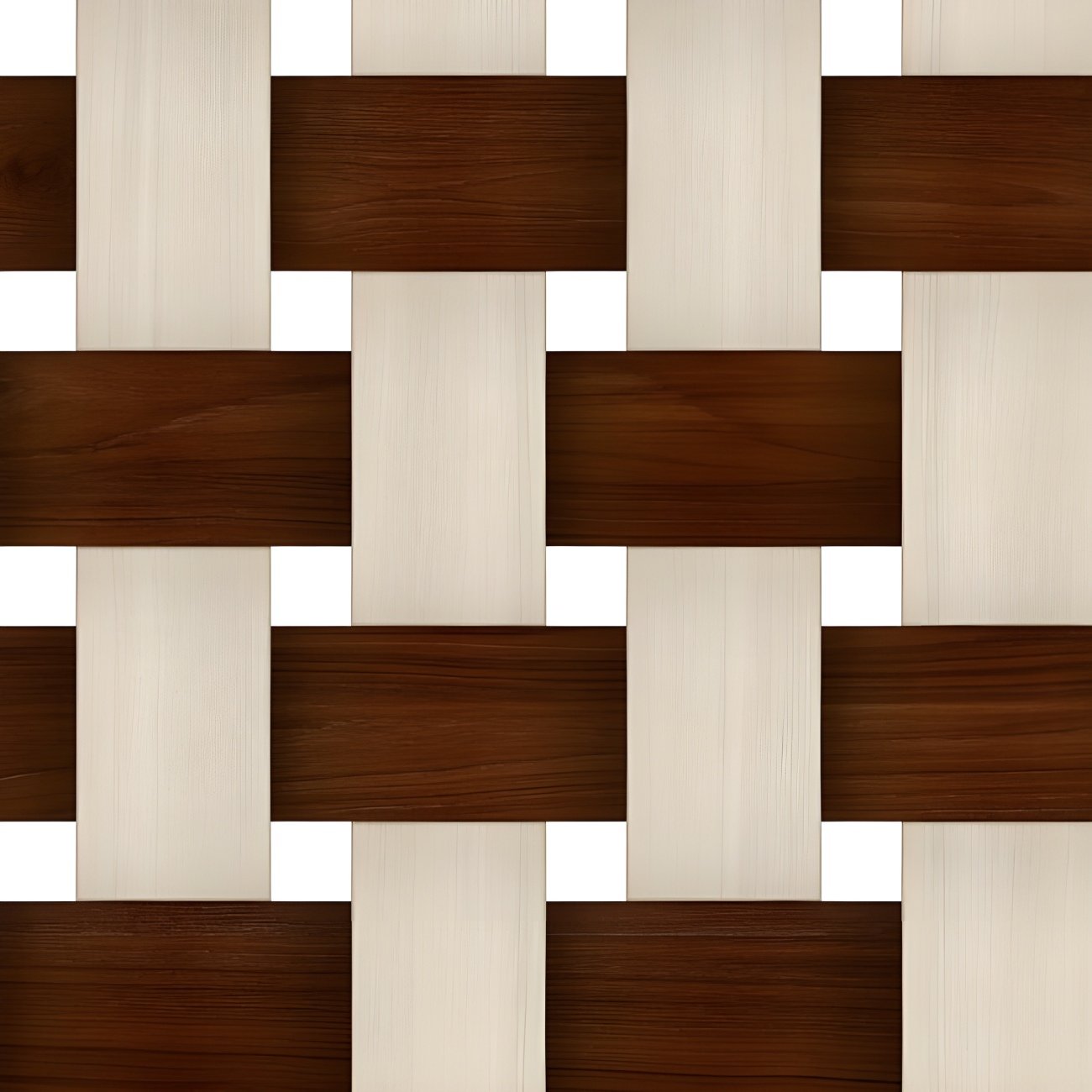 Dark Brown and Light Woven Tile