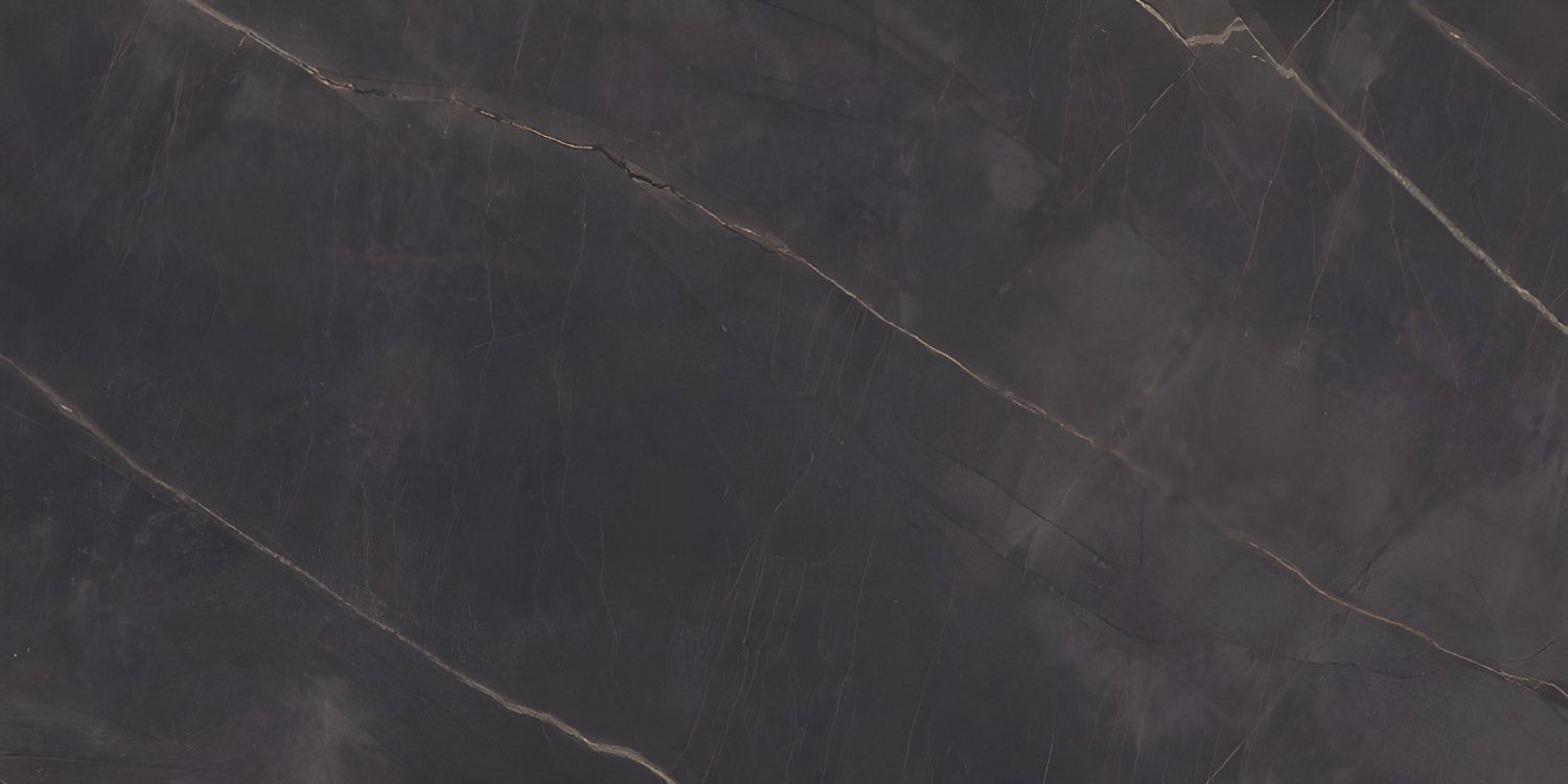 Dark Brown Marble Fine Gold Veining