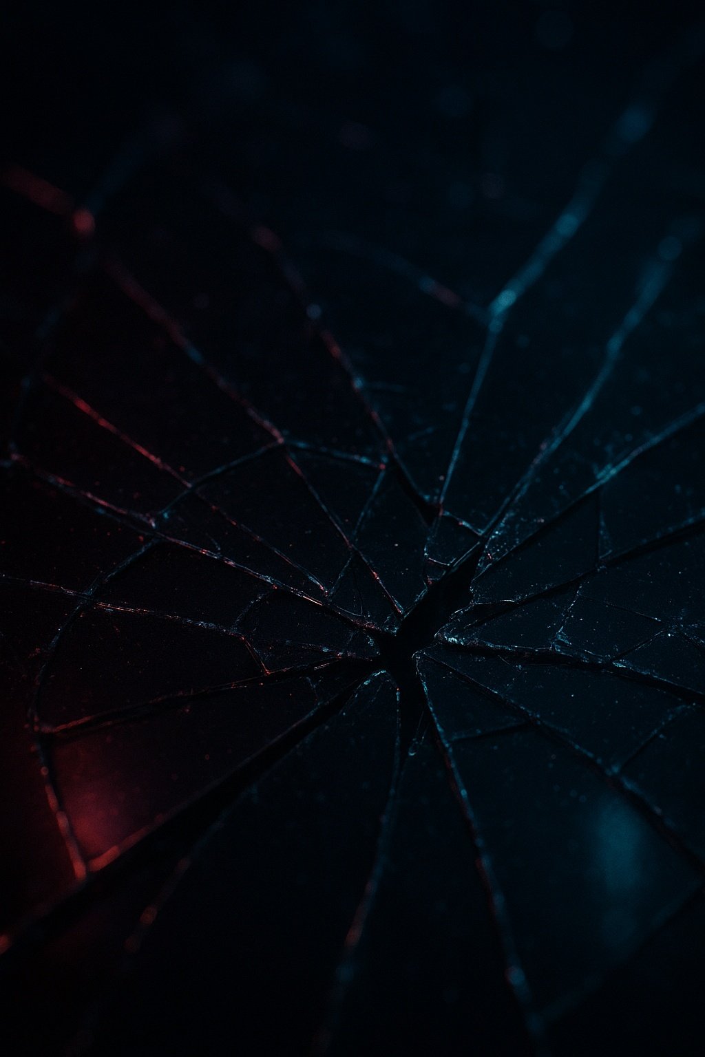 Dark Cracked Glass Screen Texture Mobile Wallpaper