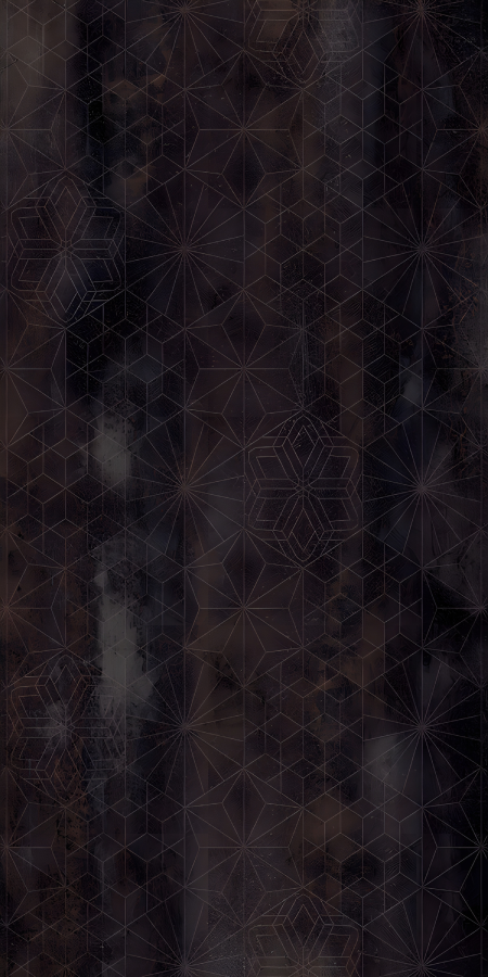 Dark Geometric Pattern Overlay on Grunge Texture
