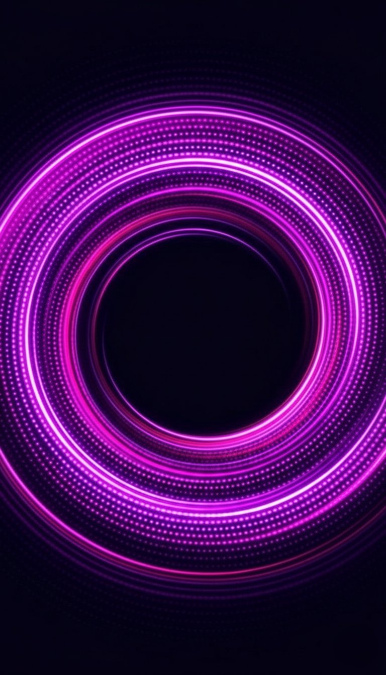 Dark Glowing Neon Pink Vortex Mobile Wallpaper