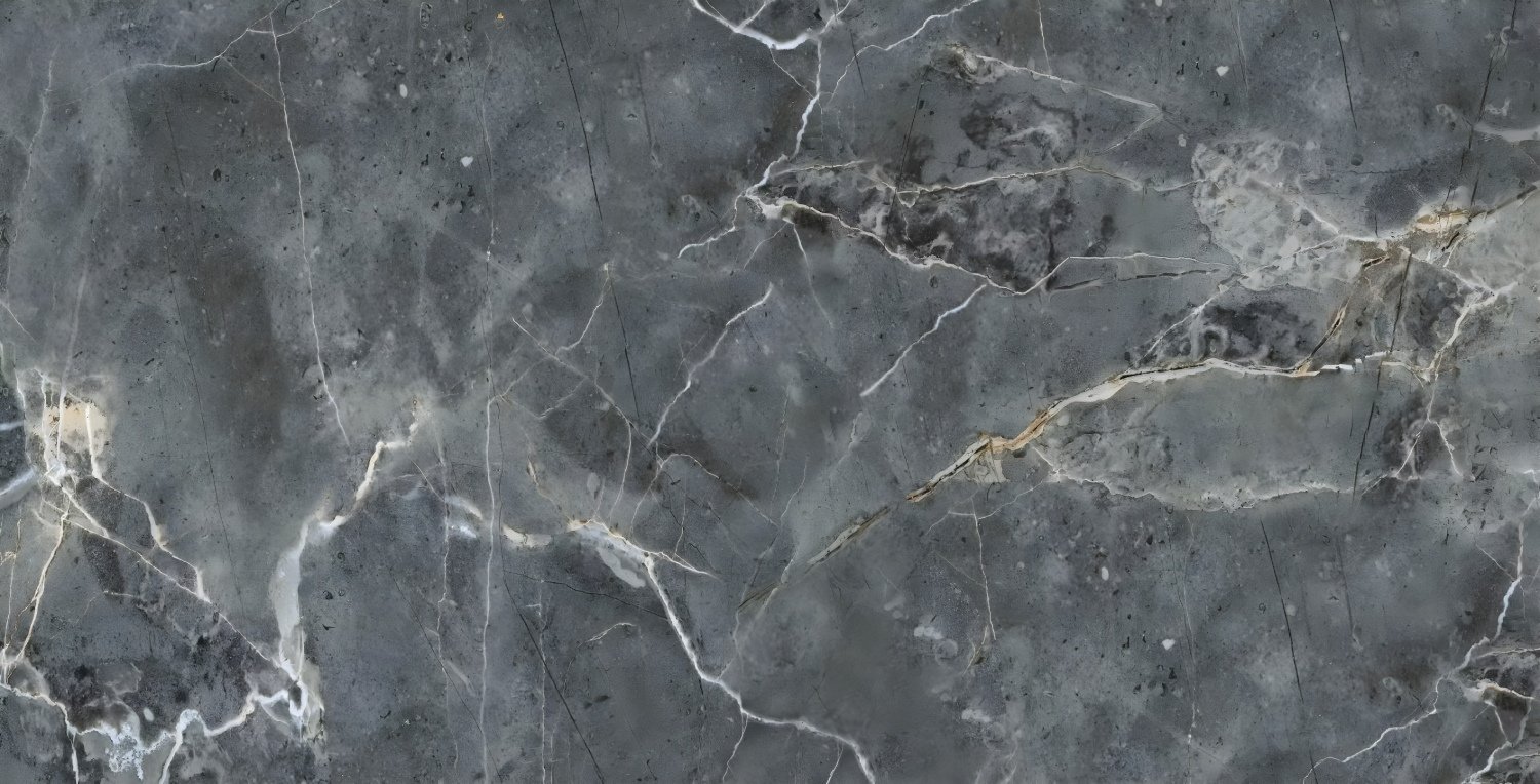 Dark Gray Marble White Veins Texture