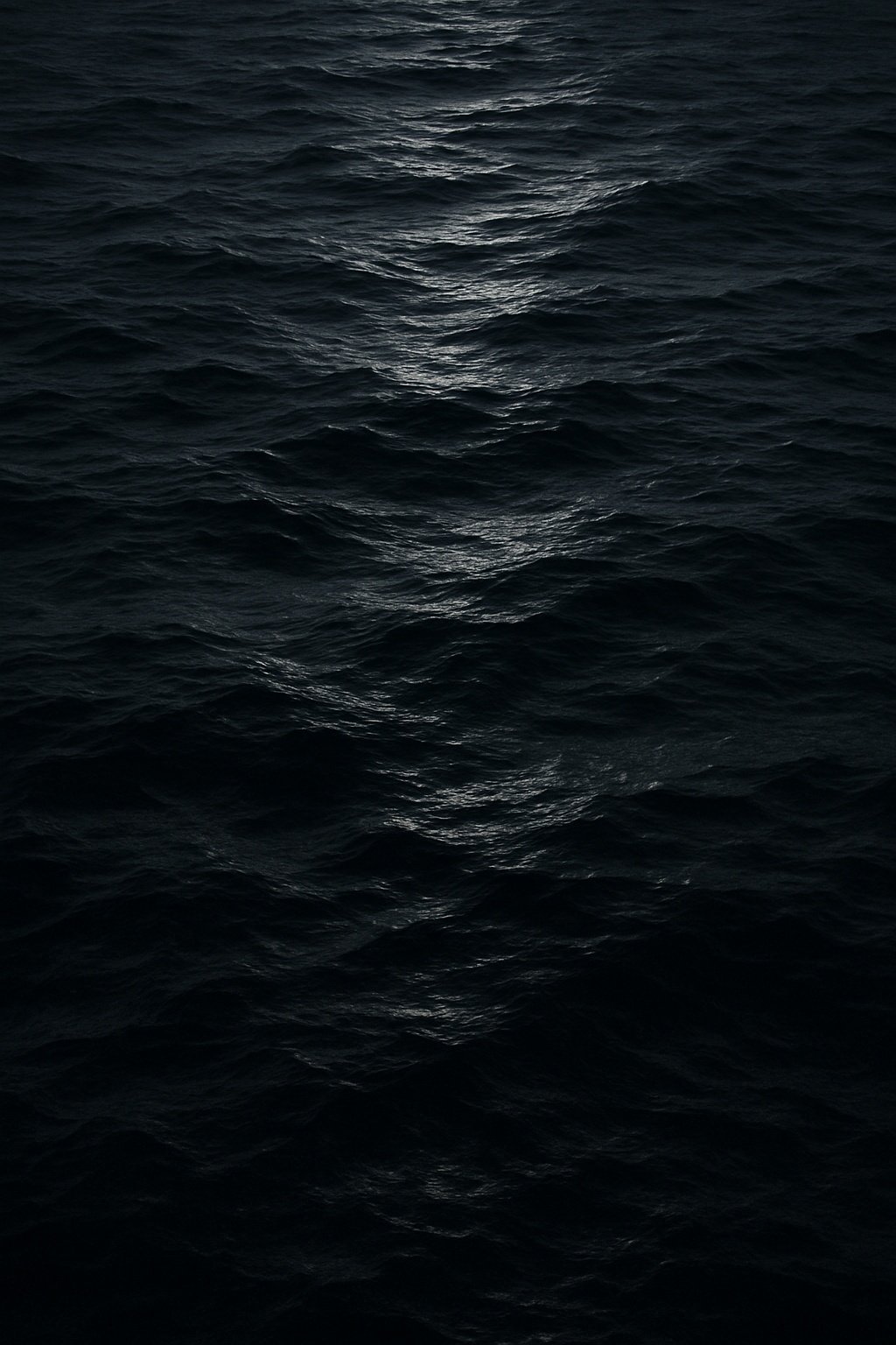 Dark Ocean Moonlight Water Waves Mobile Wallpaper