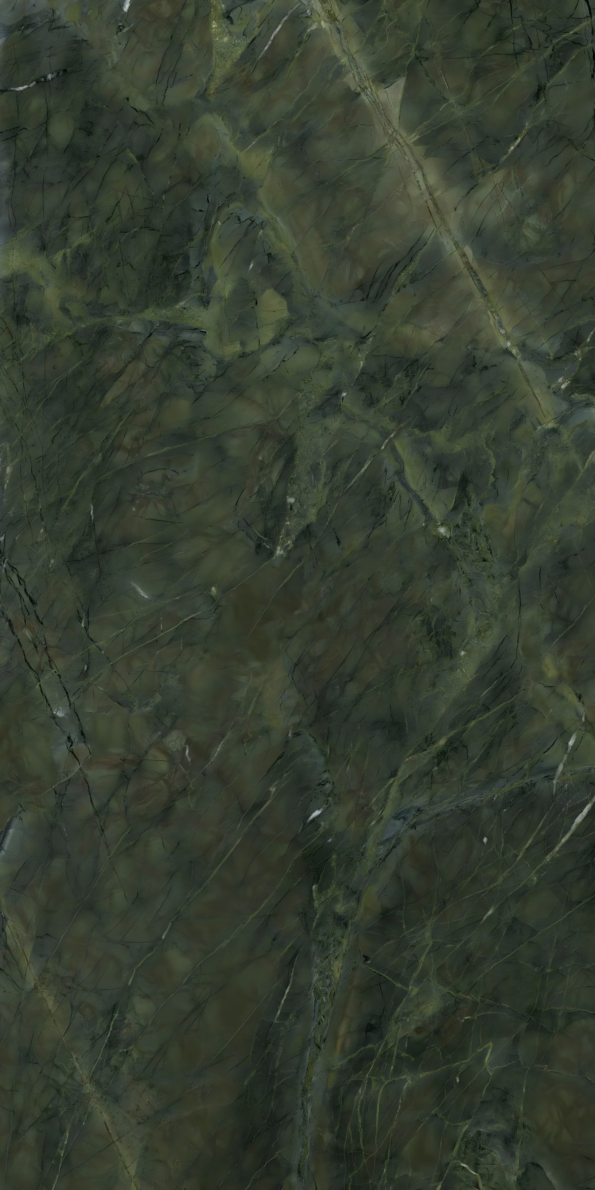 Dark Olive Green Marble Vein Pattern