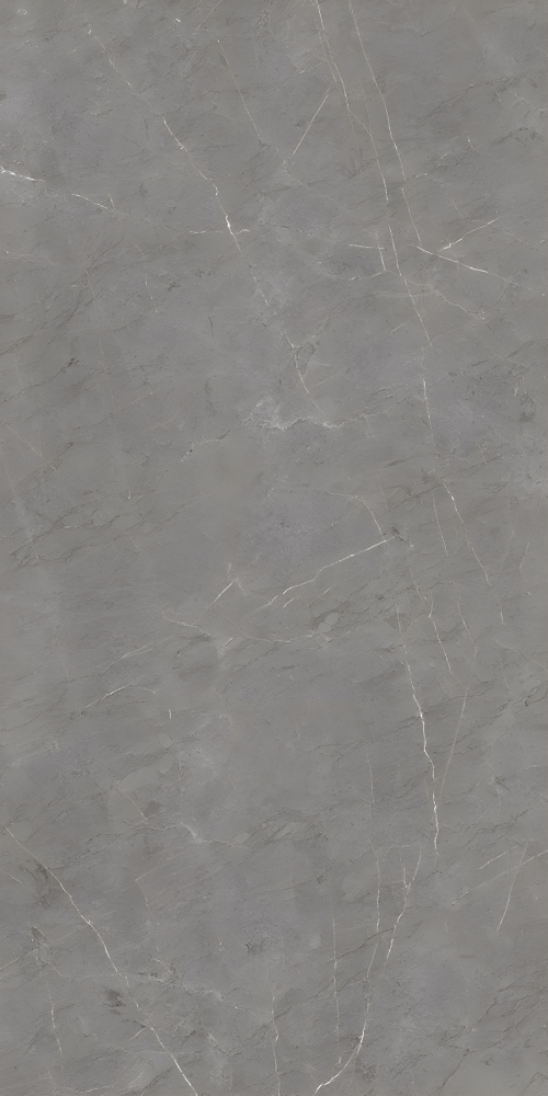 Dark Solid Grey Marble with Fine Veins
