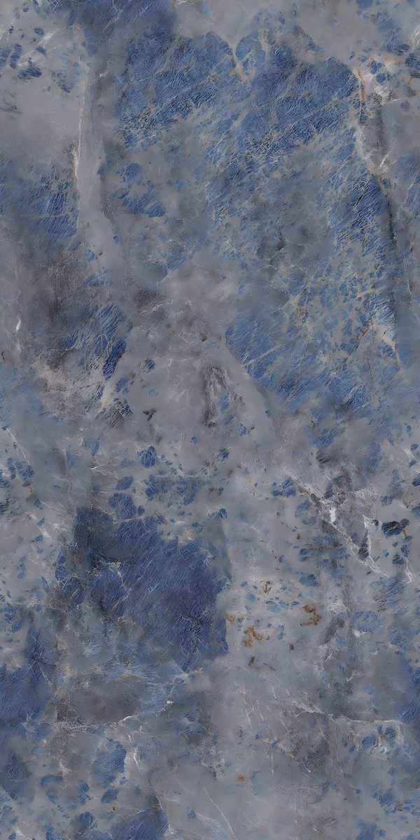 Deep Blue Fractured Marble Stone Texture