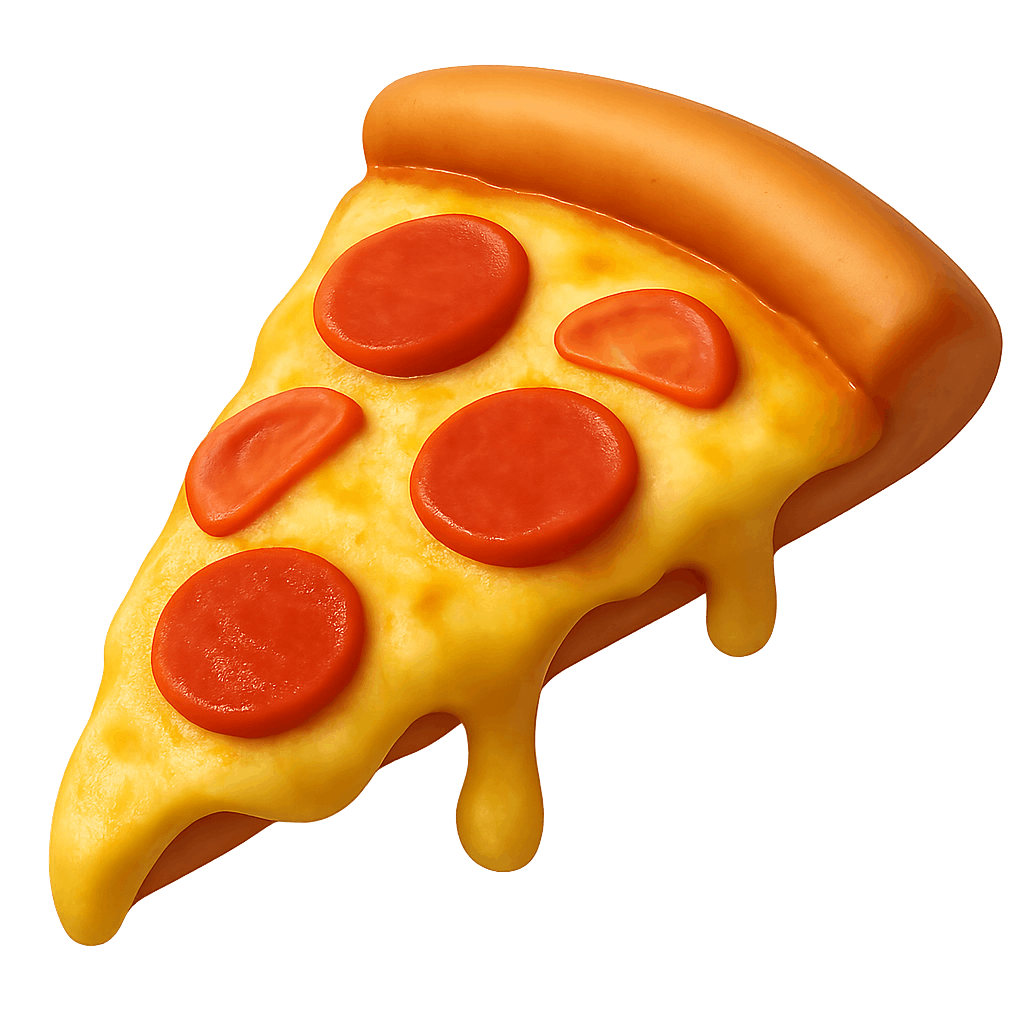 Delicious Slice of Pepperoni Pizza with Melting Cheese on Transparent Background