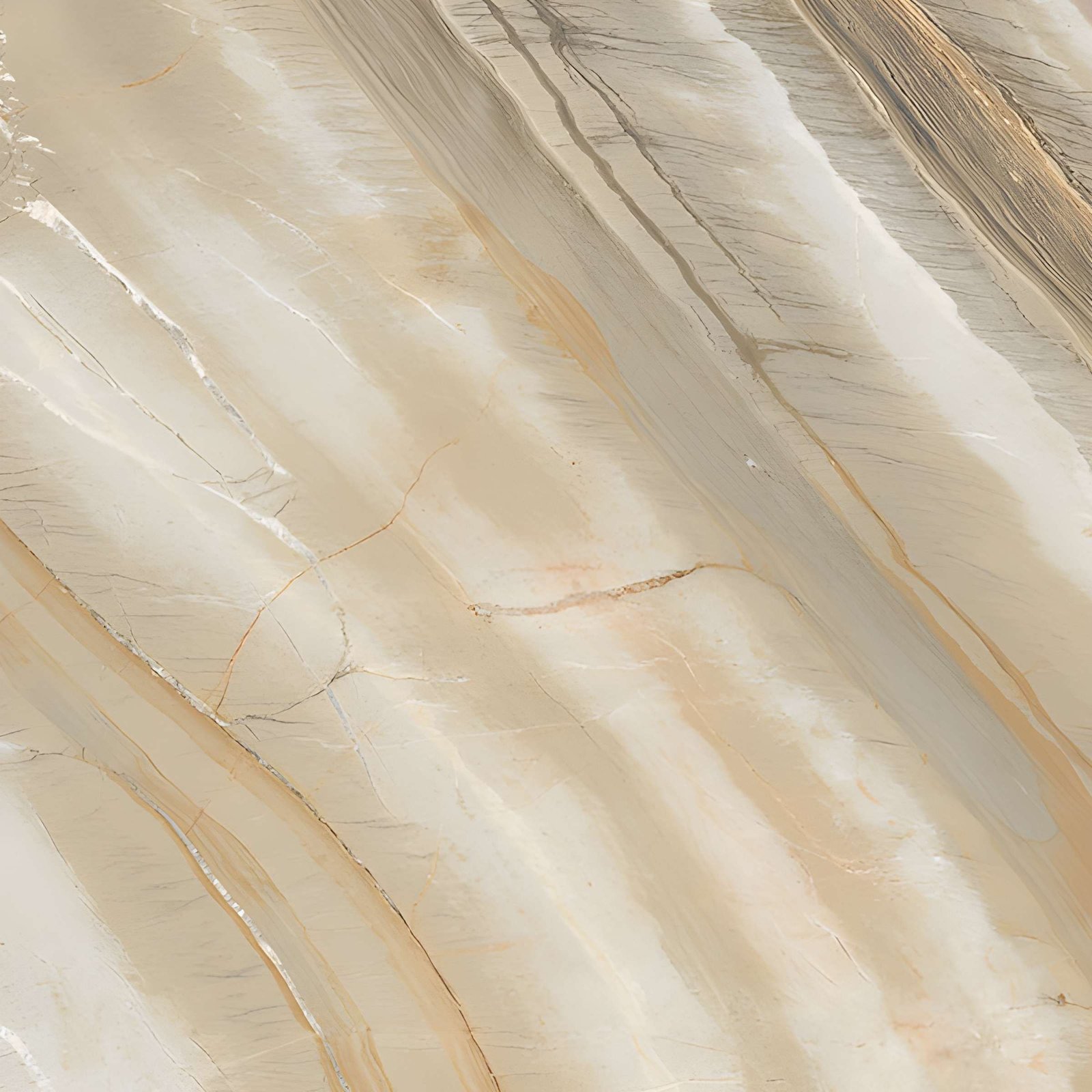 Diagonal Beige and Gold Veined Marble Texture
