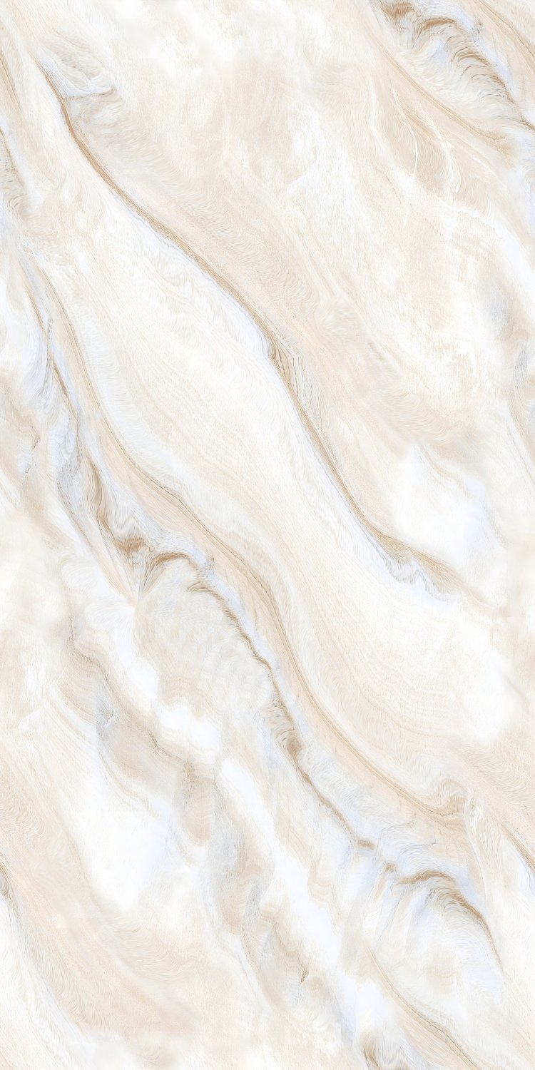 Diagonal Cream Marble Brown Veining Pattern