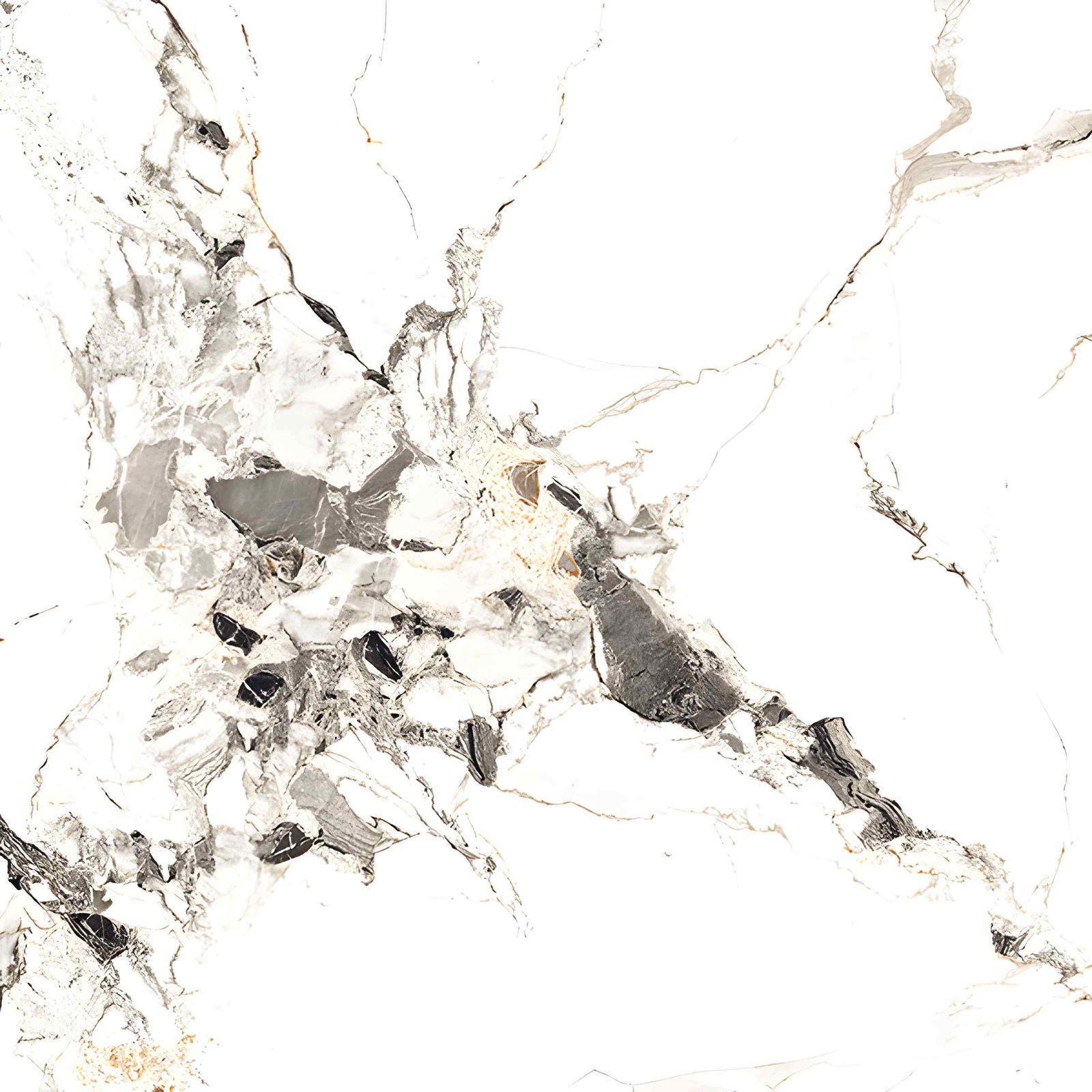 Dramatic White Marble with Bold Black Veins