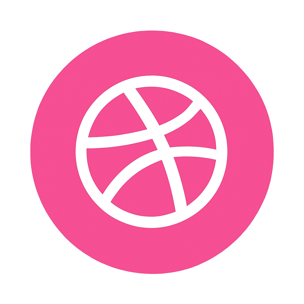 Dribbble Logo Icon Transparent Background