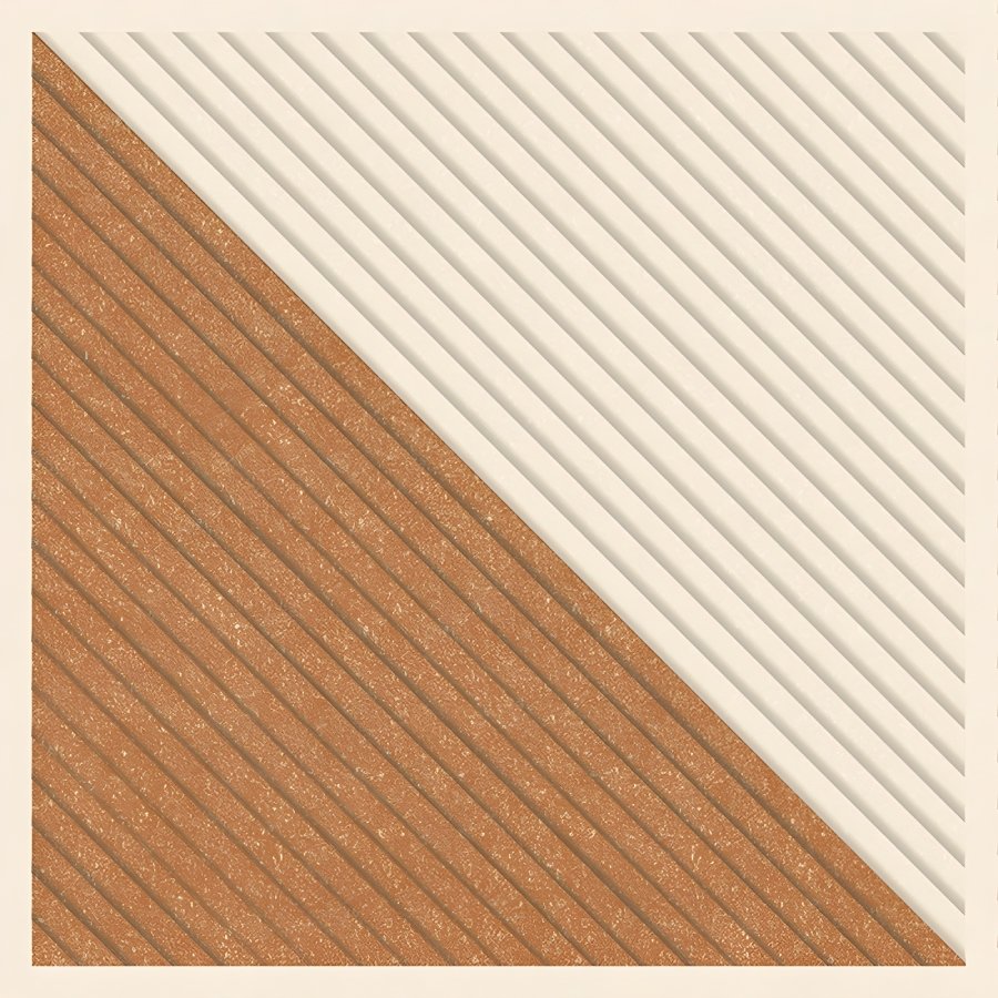Dual Tone Diagonal Stripe Anti-Slip Tile
