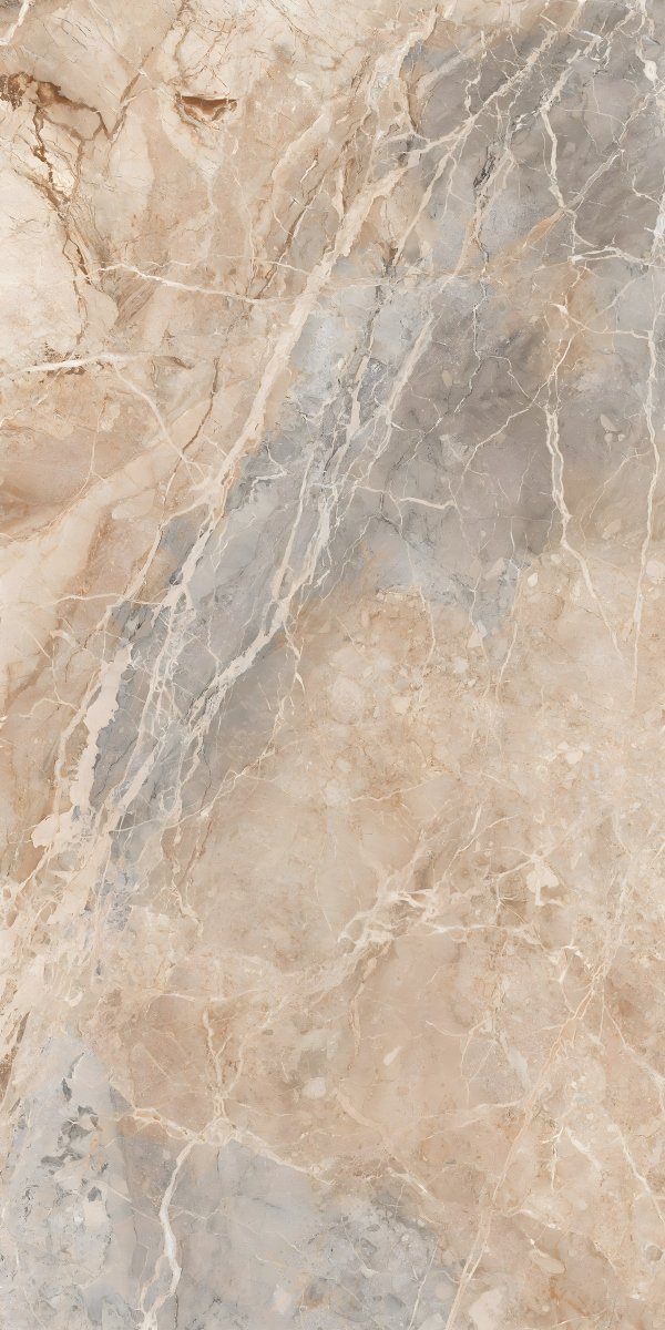 Elegant Beige and Grey Marble Tile Texture