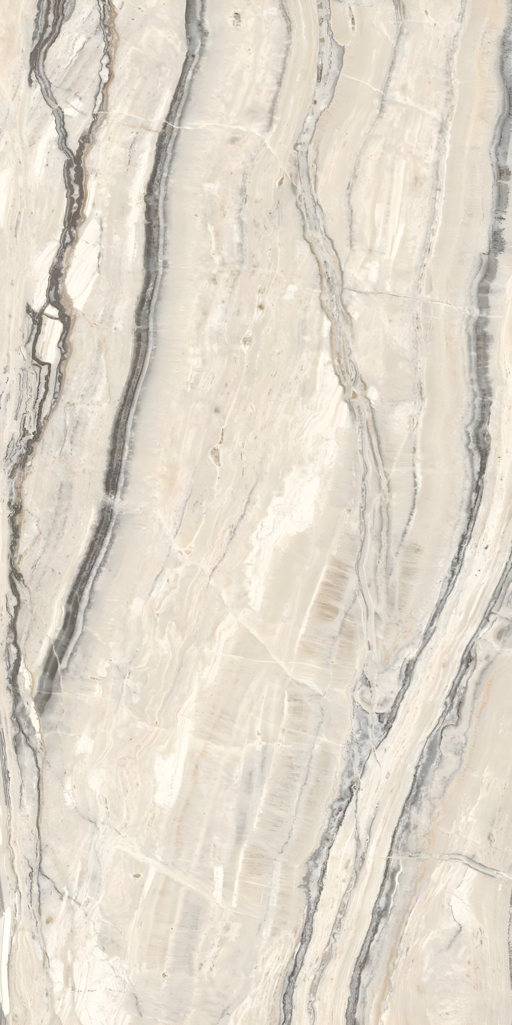 Elegant Beige Marble Slab with Dark Veins