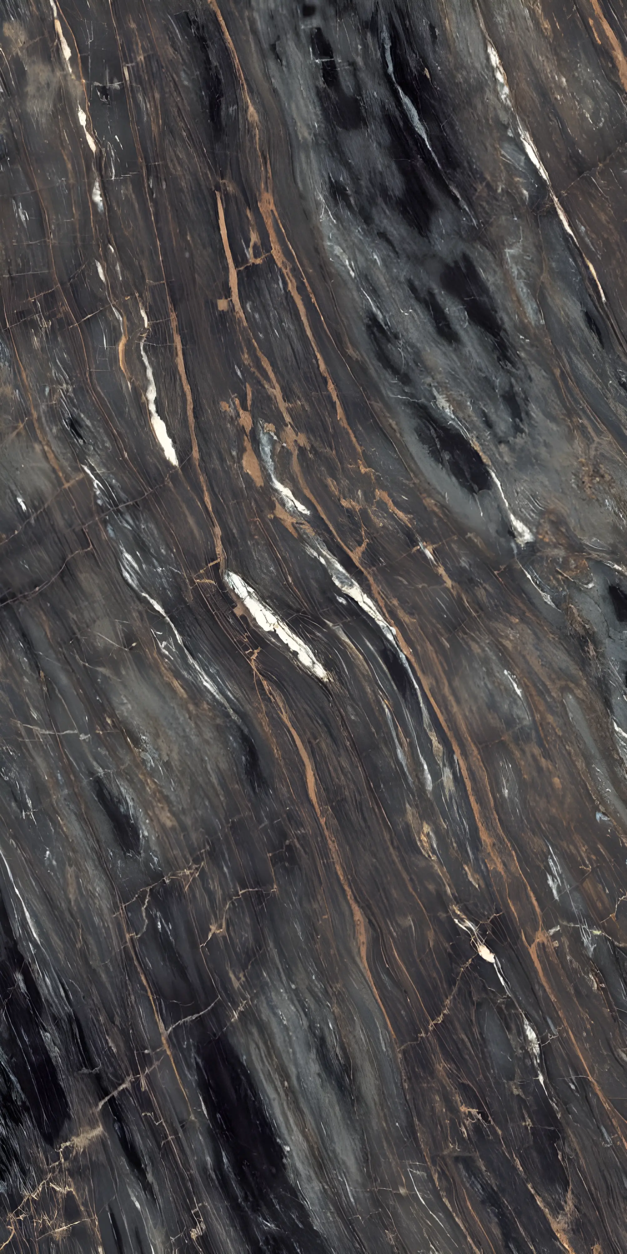 Elegant Black Marble Texture with Golden and White Veins for Backgrounds