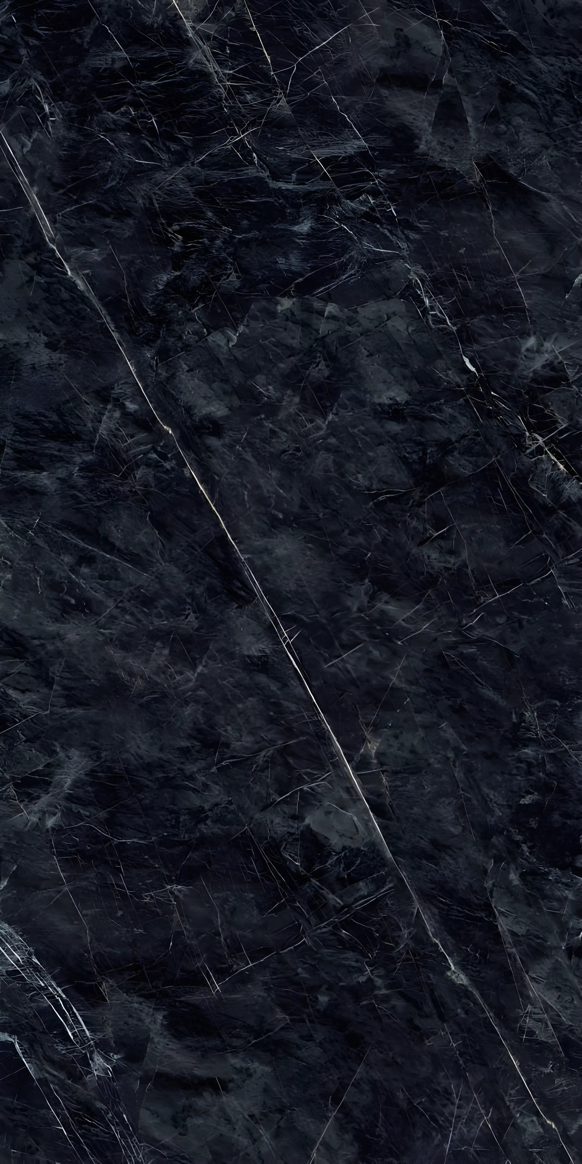 Elegant Black Marble Texture with Natural Striations and Veining