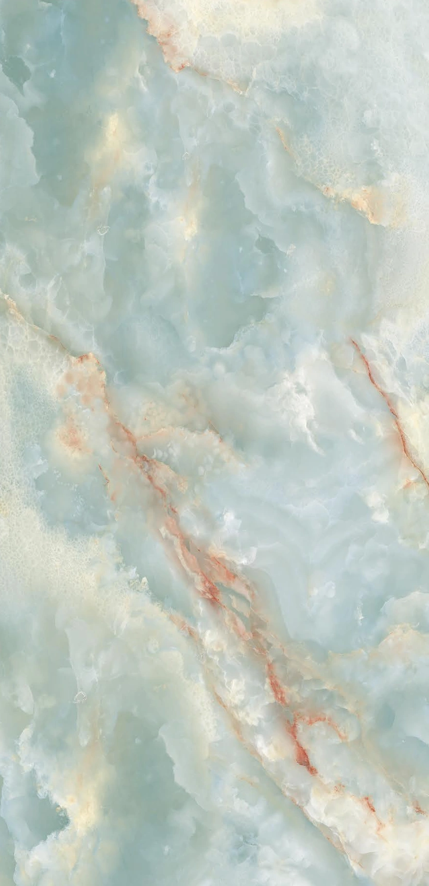 Elegant Blue And White Marble Textured Surface With Subtle Veins