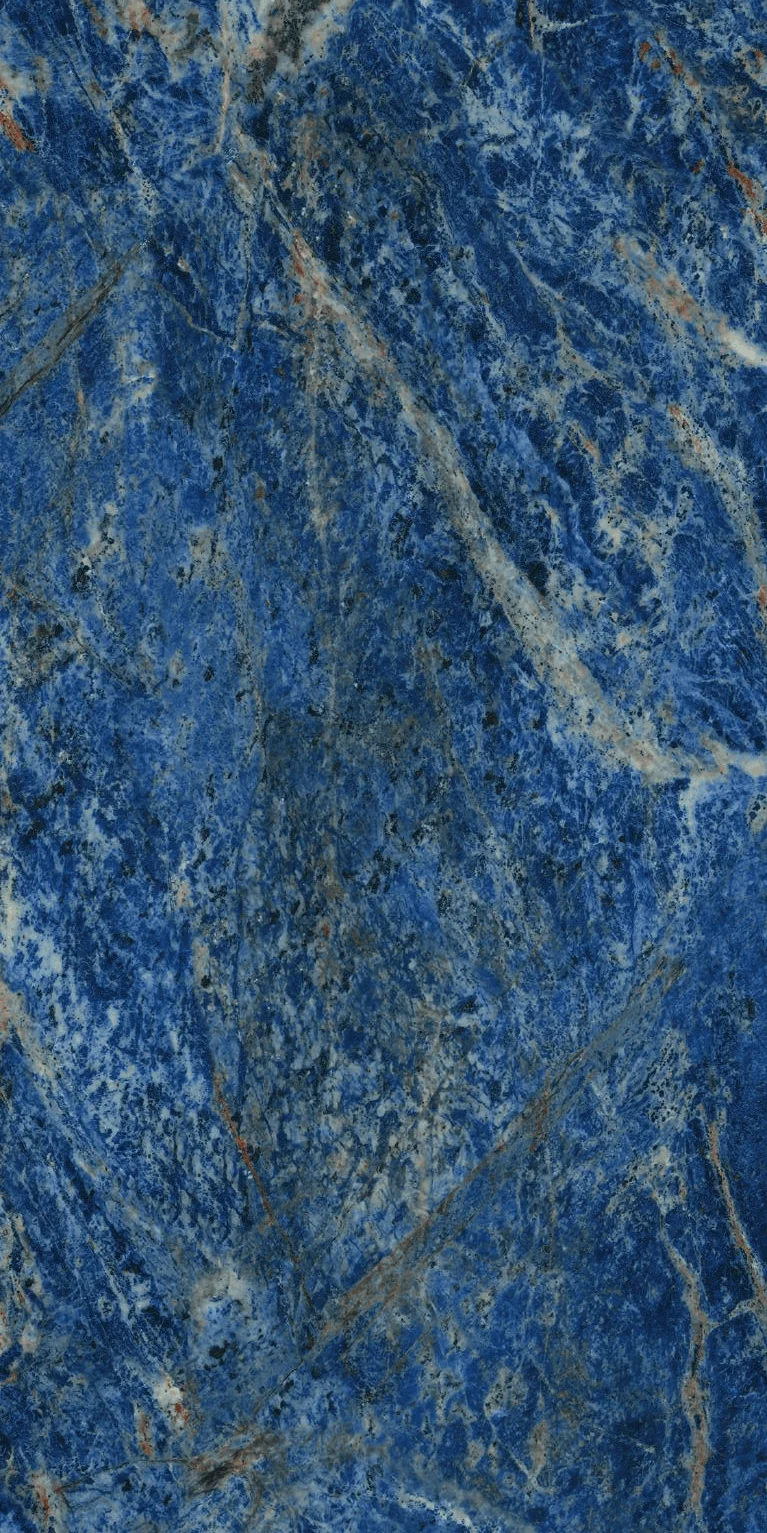 Elegant Blue Marble Texture With Intricate Veins and Natural Stone Highlights