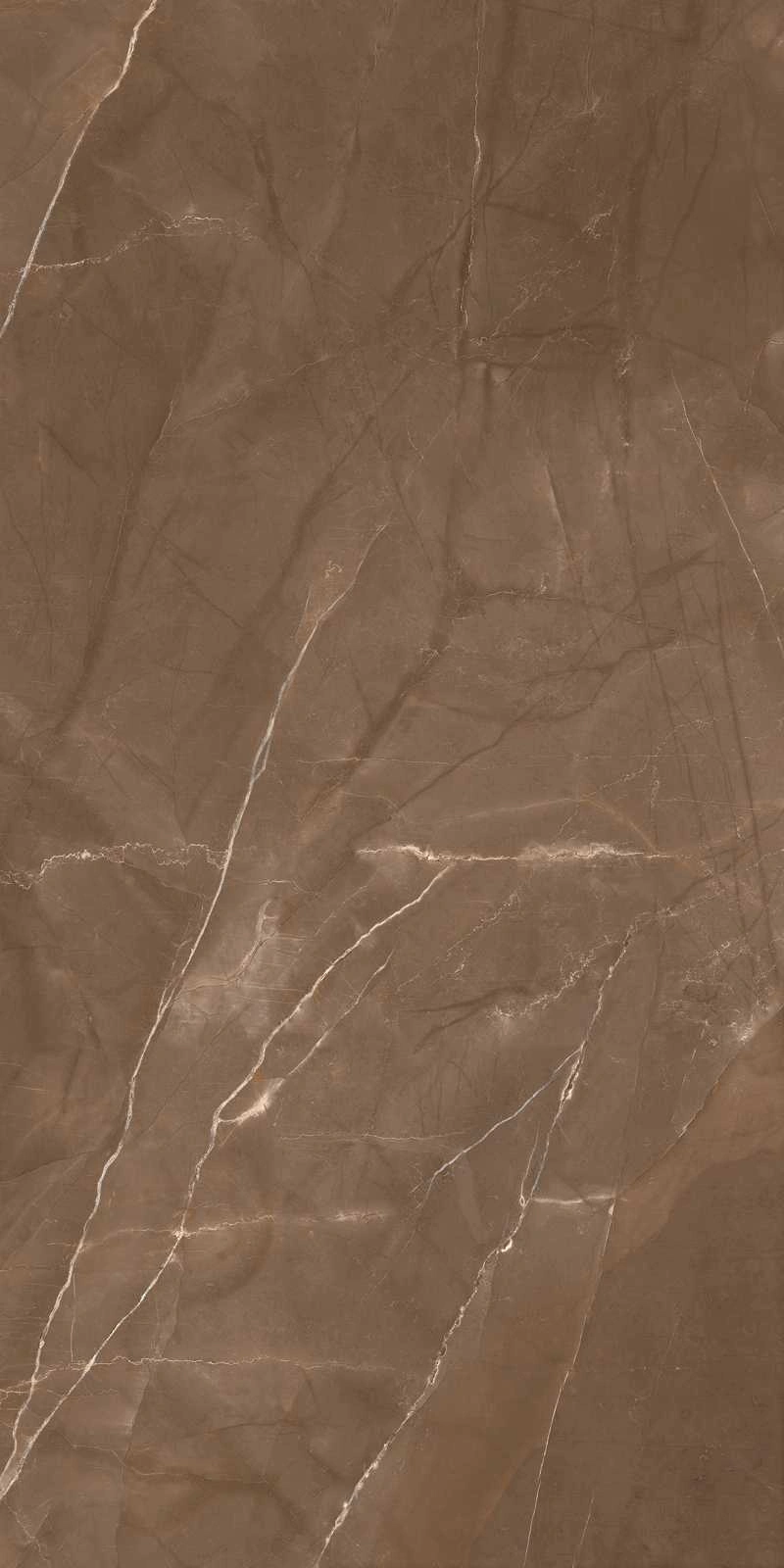 Elegant Brown Marble Texture with Natural Veining Patterns for Interior Design