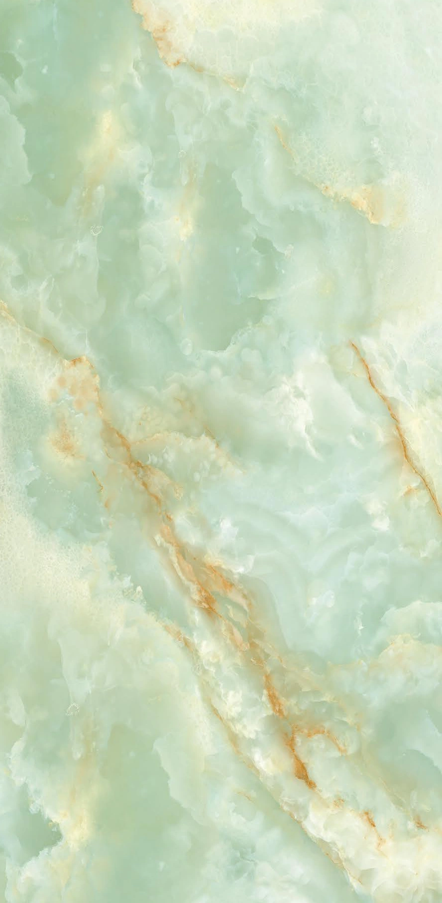 Elegant Green Marble Textured Background With Subtle Orange and White Accents