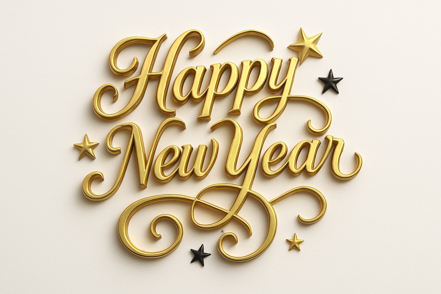 Elegant Happy New Year Greeting Image