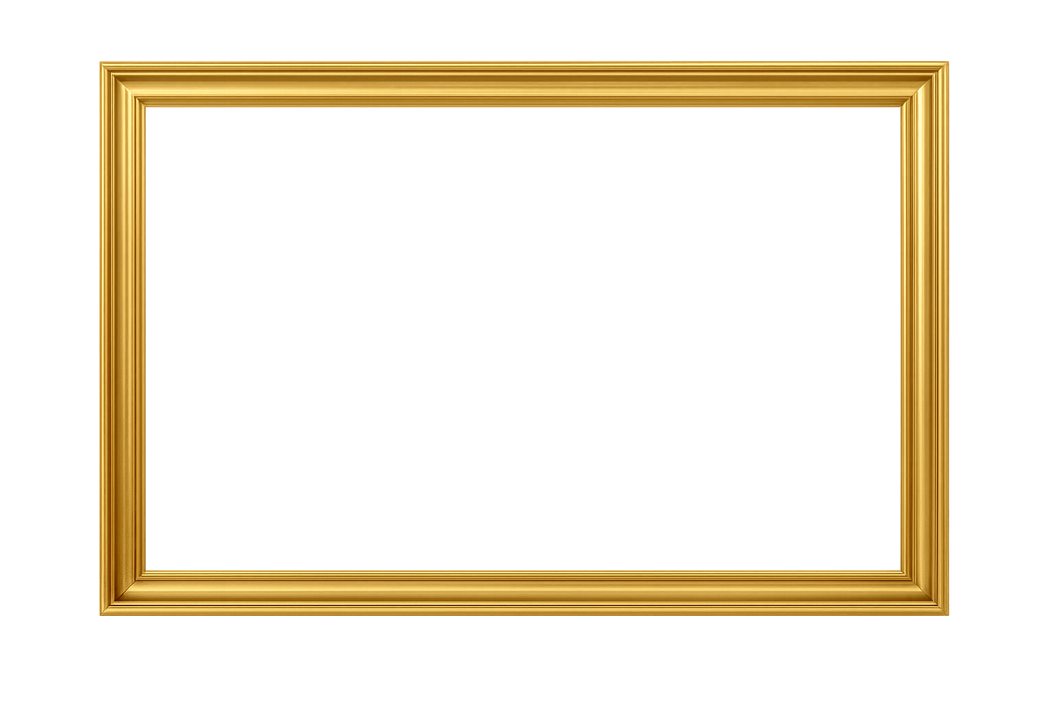Elegant Horizontal Gold Picture Frame Border